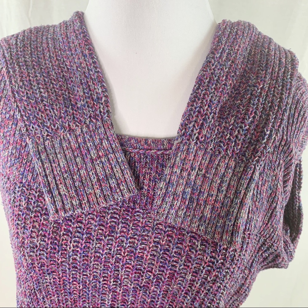 American Eagle purple and pink sweater - Picture 5 of 14